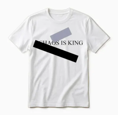 Chaos Is King Unisex T-Shirt - White