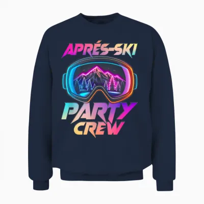 Crew Apres Ski Party | Ski Holidays Unisex Sweatshirt - Navy