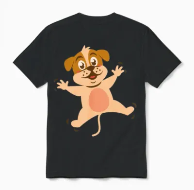 Funny Animal Unisex T-Shirt - Black