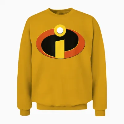 Disney Pixar Incredibles T-Shirt Halloween Costume, Red, S Unisex Sweatshirt - Gold