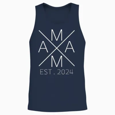 Mama 2024 Mami Seit 2024 Mama Est. 2024 Unisex Tank Top - Navy