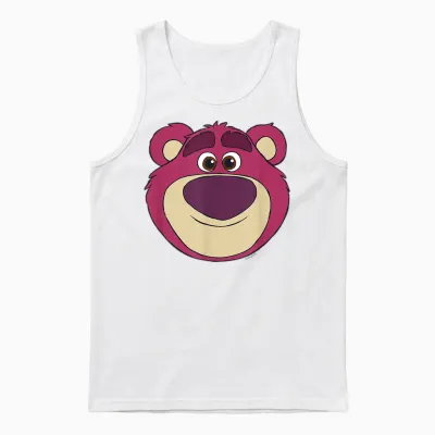Disney and Pixar's Toy Story Lotso Bear Big Face Costume Unisex Tank Top - White