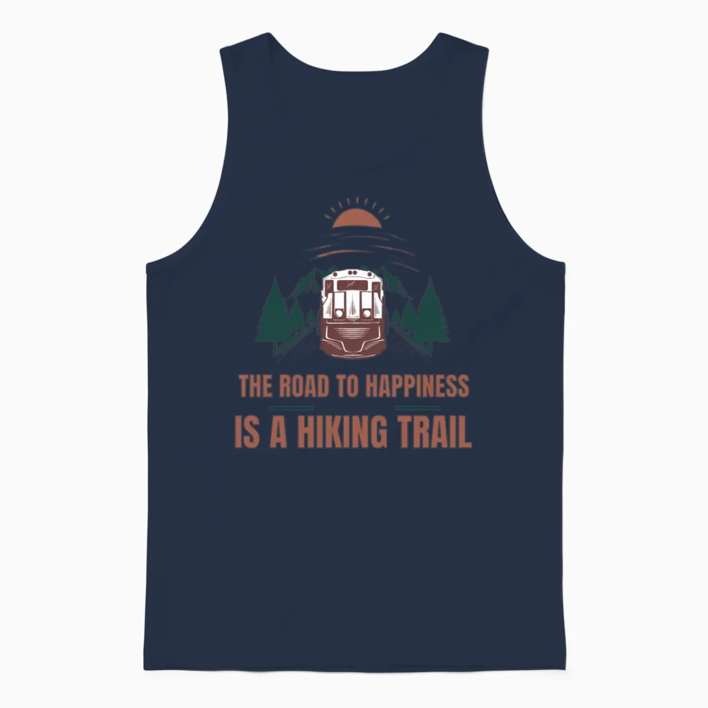 Hiking & Outdoors Gift Unisex Tank Top in Navy
