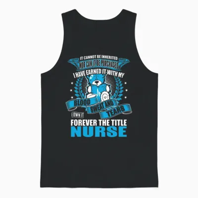 I Own It Forever the Title Nurse Unisex Tank Top - Black