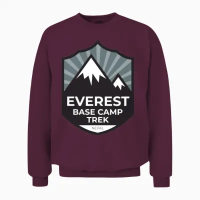 Mount Everest Base Camp Trek - Nepal Unisex Sweatshirt - Maroon