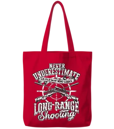 Long Range Shooting Range Gun Shooter Sniper Tote Bags - Red