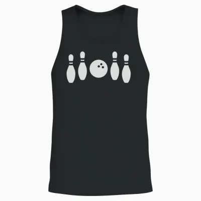 Bowling in Between Not Unisex Tank Top - Black