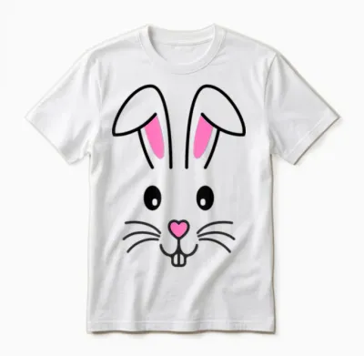 Easter Bunny Face Easter Bunny Face Easter Outfit Cute T-Shirt, White Unisex T-Shirt - White