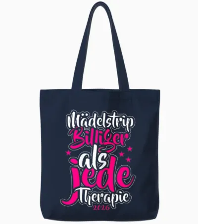 Girls' Trip Women's Trip 2026 Girls' Strip Tote Bags - Navy