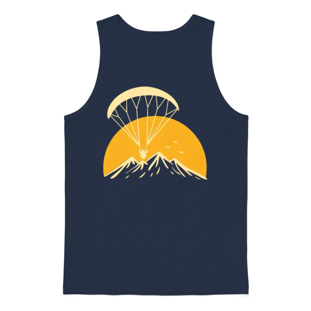 Paramotoring Retro Unisex Tank Top - Navy