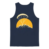 Paramotoring Retro Unisex Tank Top - Navy – 1
