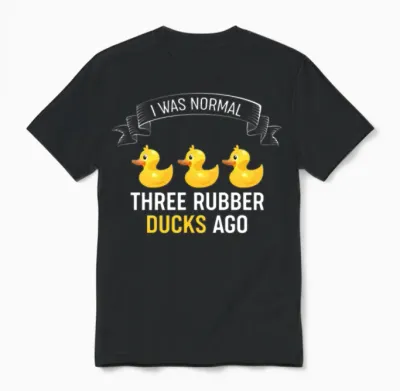 Rubber Duck Rubber Duckie Unisex T-Shirt - Black