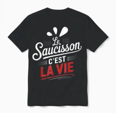 Sausage Is Funny Life Shirt T-Shirt, Black, S Unisex T-Shirt - Black