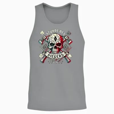 Stunde Des Siegers - Böhser Totenkopf Für Rocker Unisex Tank Top - Sport Grey