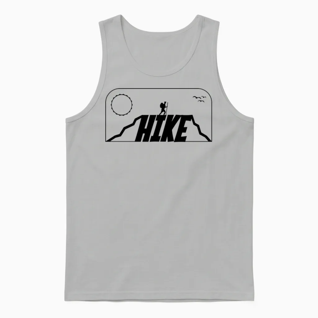 Hike Hiking & Outdoors Unisex Tank Top in Ash