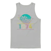 Funny Birthday Born in 1974 Limited Edition Unisex Tank Top - Ash – 1