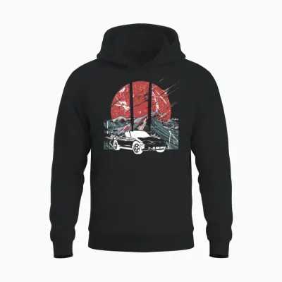 Mazda Miata Mx5 Old School Car Gift Unisex Hoodie - Black