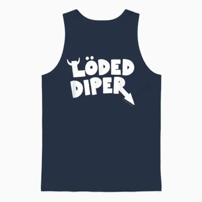 Diary of a Wimpy Kid Löded Diper Band Logo Unisex Tank Top - Navy