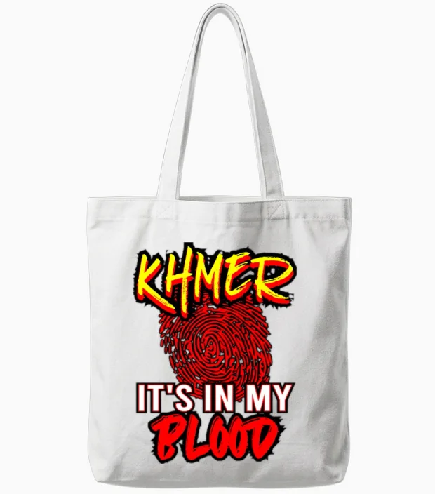 Khmer Cambodian Cambodia Tote Bags in White