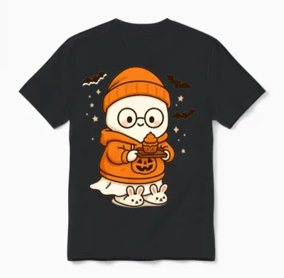 Kawaii Halloween Cupcake Keeper Unisex T-Shirt - Black