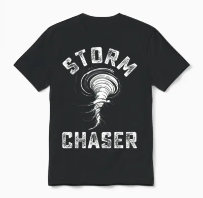 Costume De Chasseur De Tempête Tornado Twister Chasers Enfants Garçons Hommes Unisex T-Shirt - Black