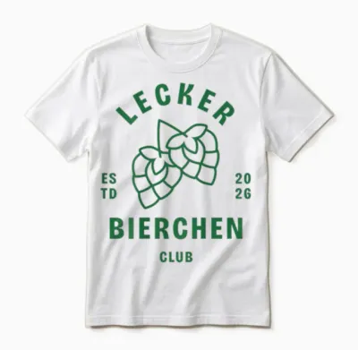 Lecker Bierchen Club Drinking Club Bier Malle Unisex T-Shirt - White
