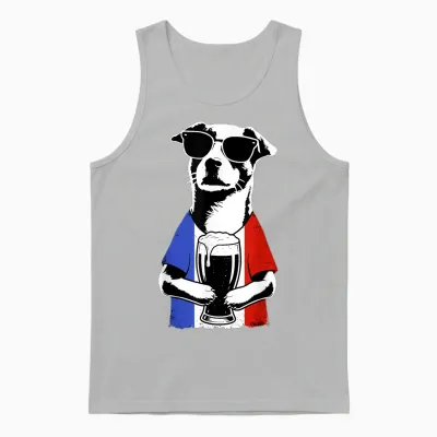 Drapeau France Homme Femme France Unisex Tank Top - Ash