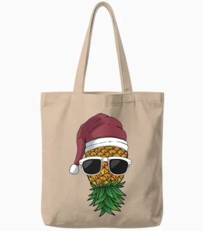 Funny Swinger Party Christmas Cartoon Tote Bags - Natural