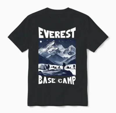 Everest Base Camp Adventure Unisex T-Shirt - Black