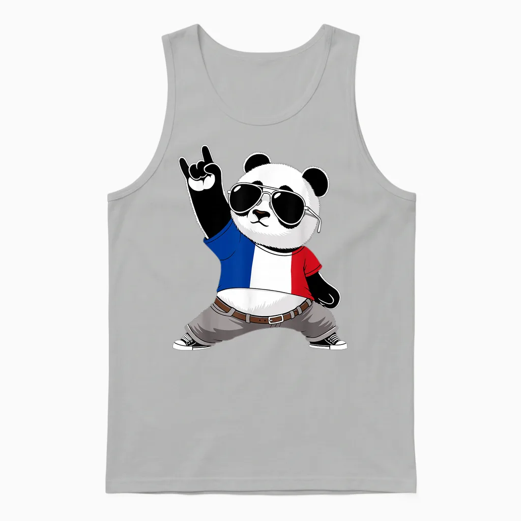 Französische Flagge, Herren, Damen, Kinder, Frankreich Unisex Tank Top in Ash