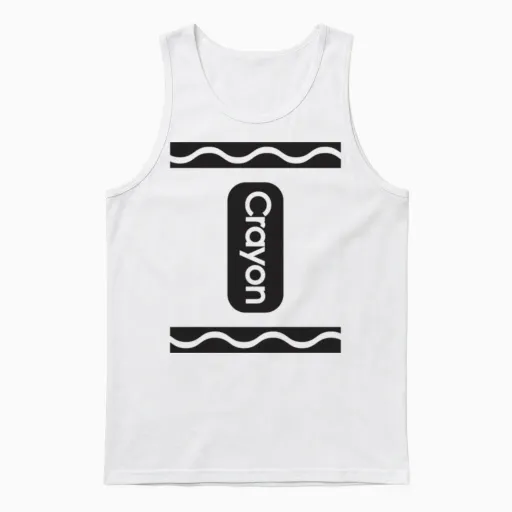 Party-Crayon Halloween Team Unisex Tank Top in White
