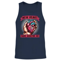 Transplant Surgery New Heart Same Surgical Tech Unisex Tank Top - Navy – 2