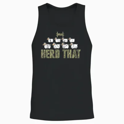 Sheep Unisex Tank Top - Black