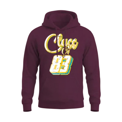 Class of 83 Reunion Vintage 1983 Graduation High Unisex Hoodie - Maroon