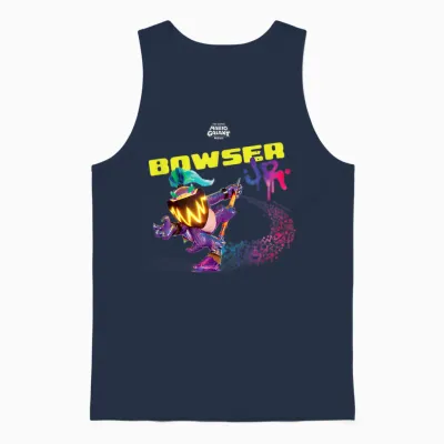 The Super Mario Galaxy Movie Wonder Bowser Jr. Unisex Tank Top - Navy