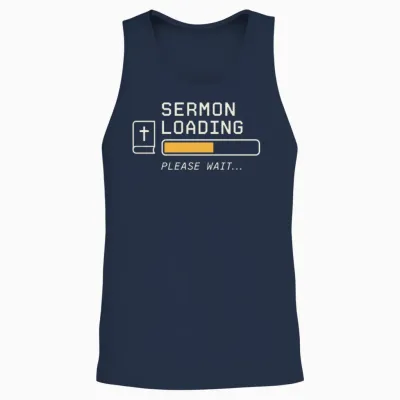 Funny Pastor Youth Ministry Church Leader Humor Unisex Tank Top - Navy