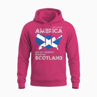 Born Scottish Scotland American Usa Citizenship Unisex Hoodie - Heliconia