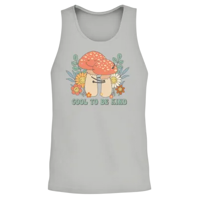 Cool to Be Kind, Retro , Unisex Tank Top - Ash