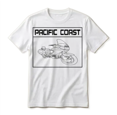 Pacific Coast Square Unisex T-Shirt - White
