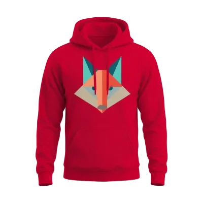 Fox Unisex Hoodie - Red