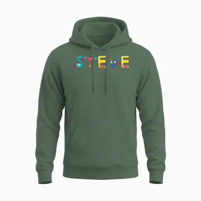 Steve Unisex Hoodie - Military Green