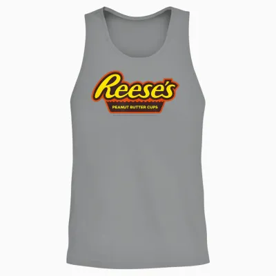 Reese's Peanut Butter Cups Iconic Classic Logo Unisex Tank Top - Sport Grey