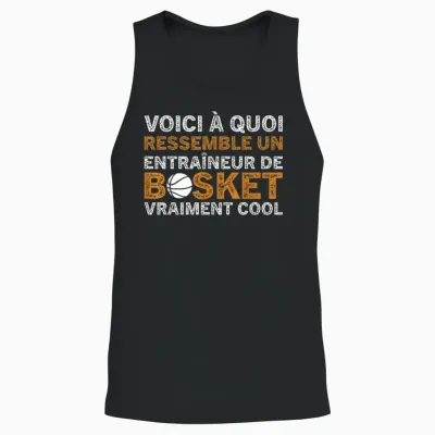 Basketball Un Entraîneur De Basket Vraiment Cool Coach Unisex Tank Top - Black