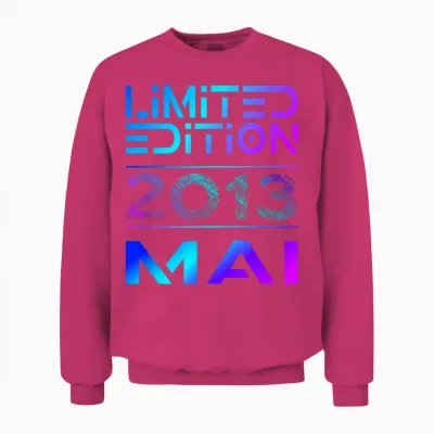 Limited Edition Mai 2013 Junge Mädchen 13. Geburtstag Unisex Sweatshirt - Heliconia