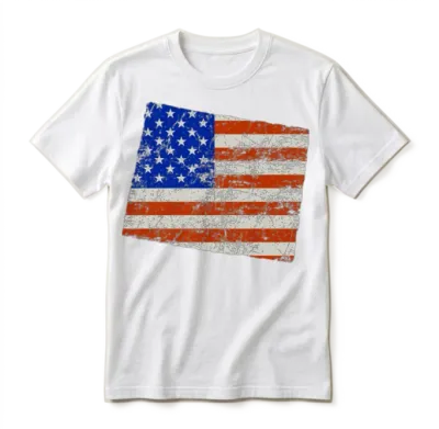 Wyoming Home Usa Flag Gift Unisex T-Shirt - White