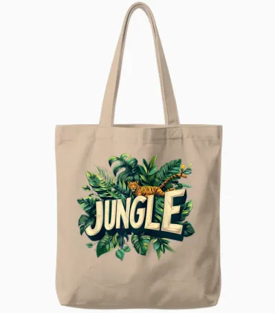 Jungle Adventure Costume for All Ages T-Shirt, Black Tote Bags - Natural