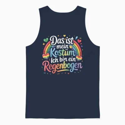 Das Ist Mein Kostüm Ich Bin Ein Rainbow Carnival Unisex Tank Top - Navy
