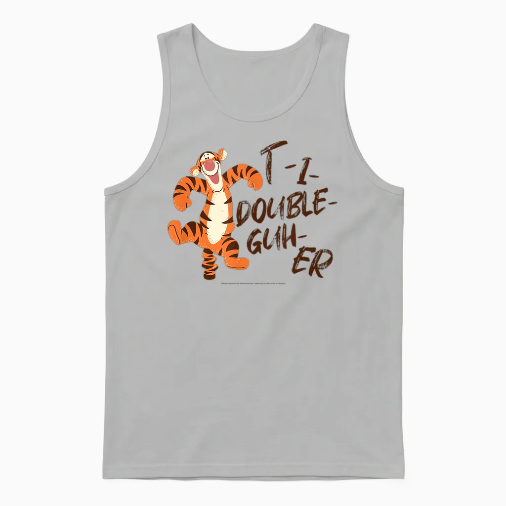 Disney Winnie the Pooh Lunar New Year Tigger Bounce Unisex Tank Top in Ash
