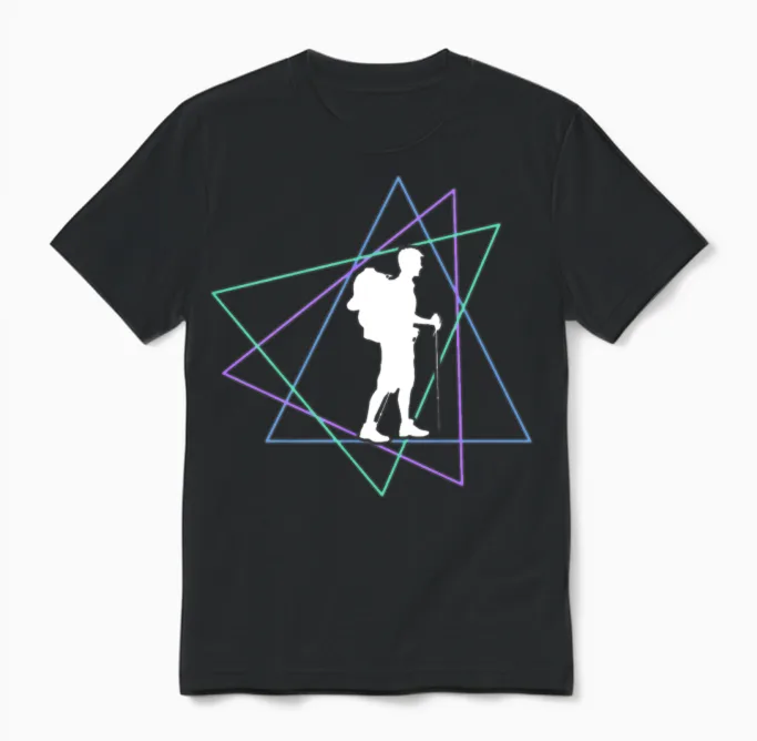 Hiking - & Outdoors Unisex T-Shirt in Black