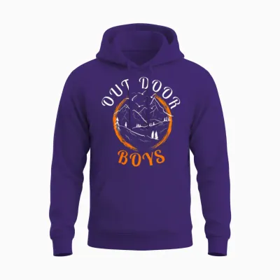 Outdoor Boys Unisex Hoodie - Purple